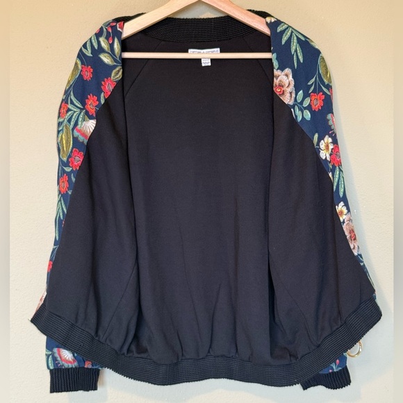 Rafaella D’Angelo Floral Front Zip Bomber Jacket Size Small - Picture 3 of 8